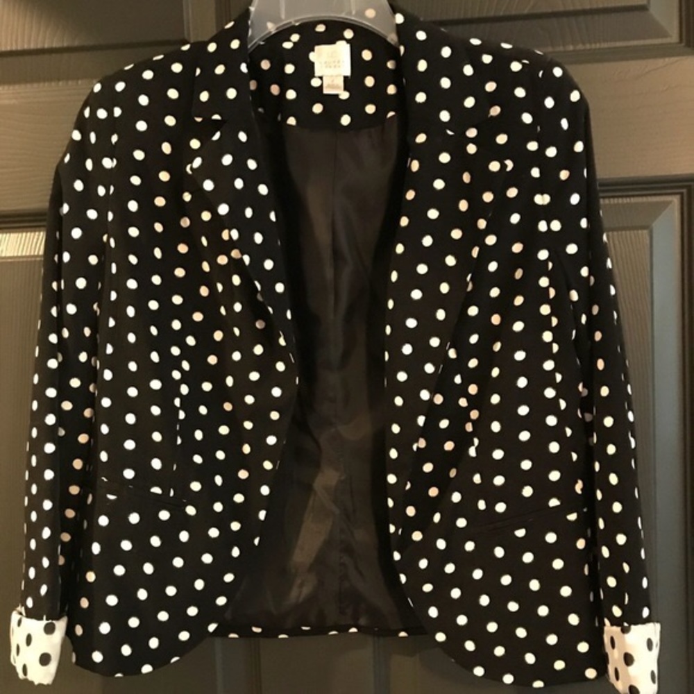 LC Lauren Conrad Polka Dot Blazer // Size L